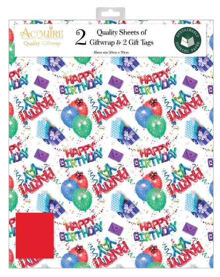  WRAP HAPPY BIRTHDAY PARTY 2 SH