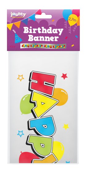 BIRTHDAY BANNER 1PK 2.7M