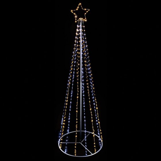 WIGIG TREE 2.1M BLACK PIN WIRE PYRAM