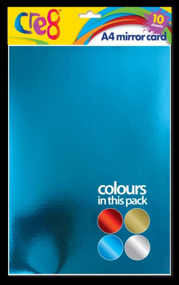 CRE8 MIRROR CARD A4 10 SHEETS 200GSM