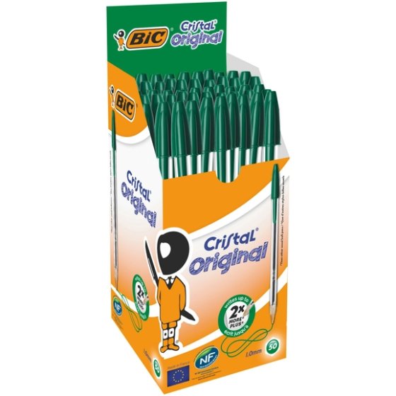 SH06807 BIC CRISTAL MED GREEN