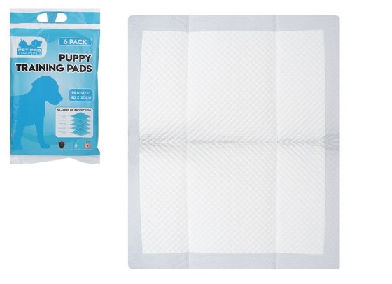 SJ11405 PUPPY TRAINING PADS 40 X 50CM 6PK