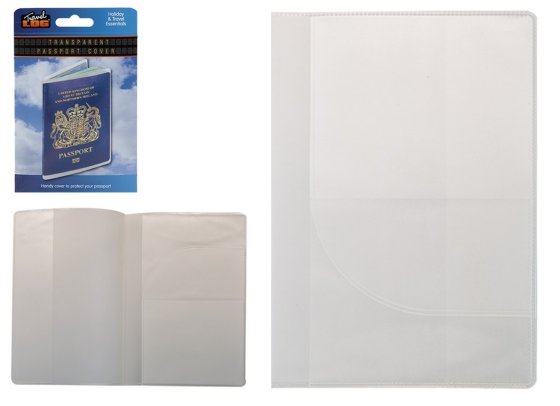 SJ10907 SJ10907 WALLET CLEAR PASSPORT SLEEVE