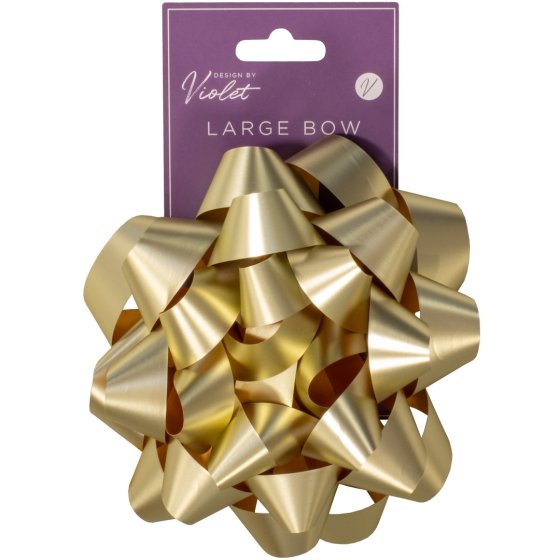 SJ14308 SJ14308 BOW LARGE GOLD 15CM 6in