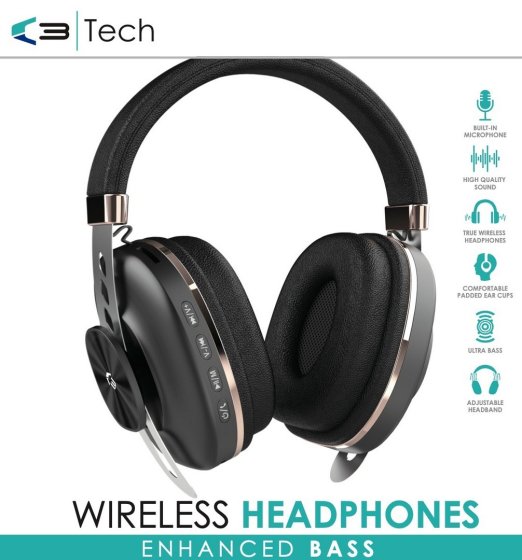 SJ04314 SJ04314 C3 OVERHEAD WIRELESS HEADPHONES