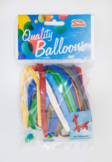 NEW FOR 2024 SG11122 BALLOONS MODELLING ASST COL 20