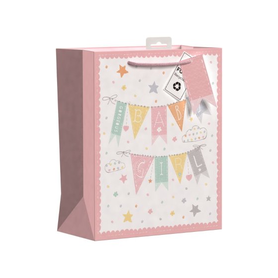 SH14511 GIFT BAG BABY GIRL LRG