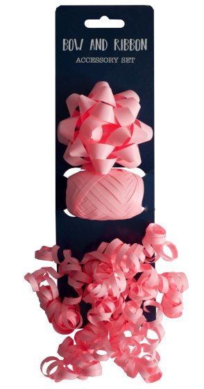 SH13404 RIBBON COP AND 3 BOWS  LIGHT P