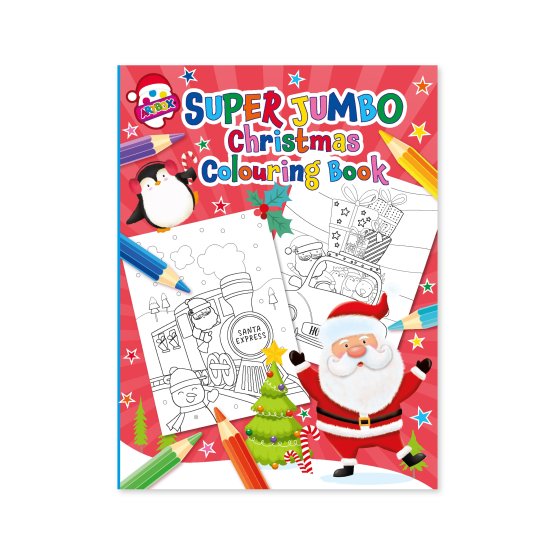 COLOURING BOOK CHRISTMAS SUPER JUMBO