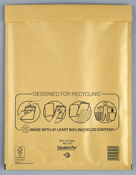 SH00213 PADDED ENVS GOLD SIZE H5 SH00213 PADDED ENVS GOLD SIZE H5