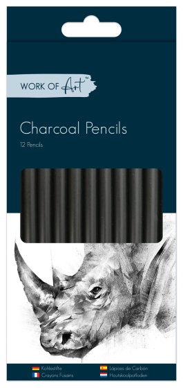 SH07923 WORK OF ART 12 CHARCOAL PENCIL