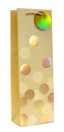 BOTTLE BAG GOLD SPOTS CS