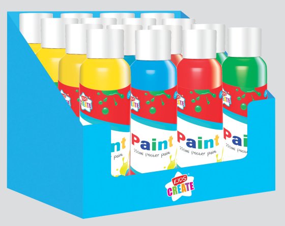 SH08705 PAINT READY MIX RD YL BL GR 25