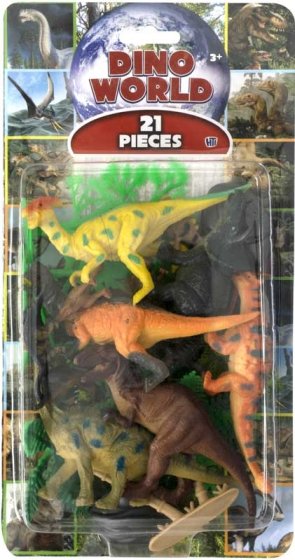 ** NEW FOR 2025 ** DINO WORLD 21 PIECE SET
