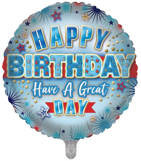 SH12716 BALLOON 18IN FOIL HAPPY BIRTHD