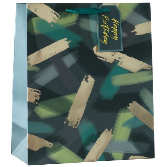 NEW FOR 2024 SG12821 GIFT BAG BRUSH STROKES MED