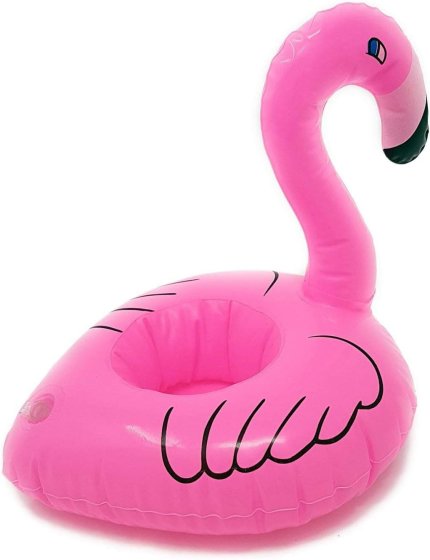 ** WIGIG ** CUP HOLDER INFLATABLE FLAMINGO