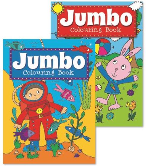 SH09809 COLOURING BOOK JUMBO 1 AND 2