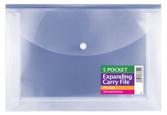 SH03707 EXPANDING FILE A4 5 PART