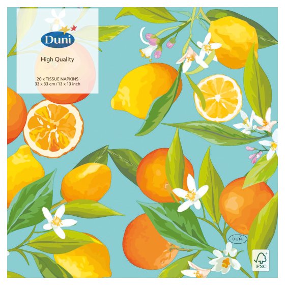 SH11926 NAPKINS 33CM 3PLY LEMON TREE