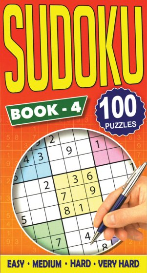 SH10402 SUDOKU BOOKS 4 ASSORTED