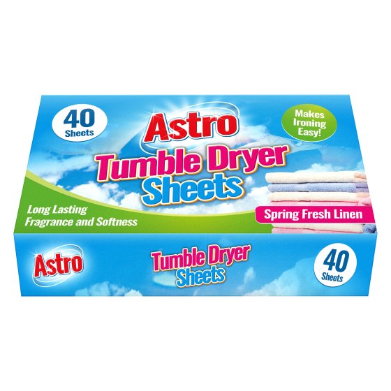 FRESH LINEN FRAGRANCE TUMBLE DRYER SHEETS 40P