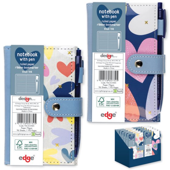 SG01307 NOTEBOOK SLIM CROSS MY HEART W