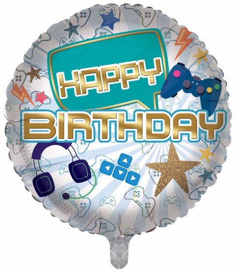 BALLOON 18IN FOIL BIRTHDAY JUV MALE