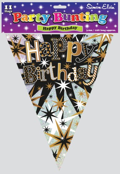 SH12203 BUNTING HAPPY BIRTHDAY