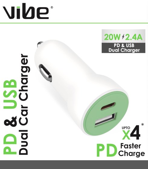 SH04610 CAR CHARGER DUAL PD AND USB