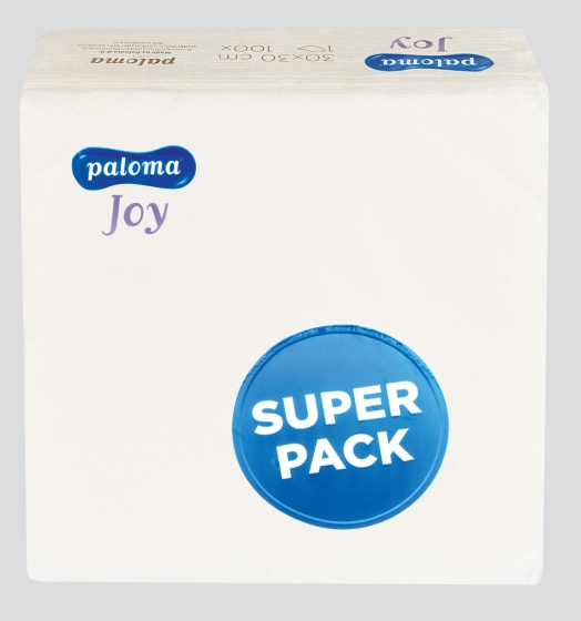 SJ12707 PALOMA NAPKIN 100 WHITE 1 PLY