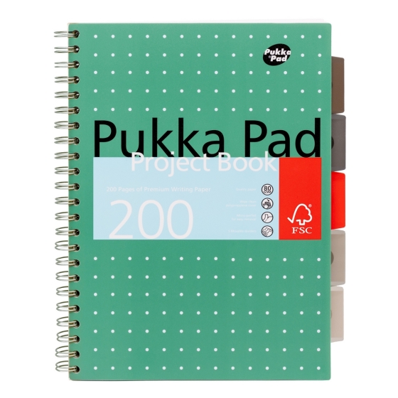 SJ01908 A4 METALLIC PROJECT BOOK