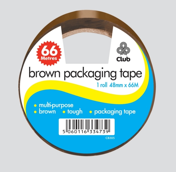 CJ0502 SJ00602 PARCEL TAPE BUFF 48MM X 66MTR