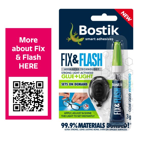 SG05012 GLUE FIX N FLASH BOSTIK 3G CAR