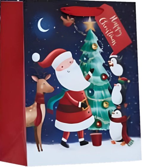 WIGIG GIFT BAG SANTAS HELPER LRG