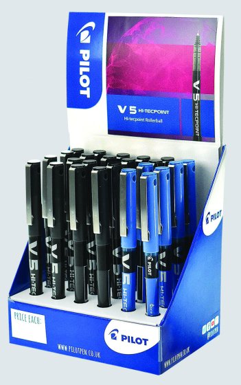 SH07009 PILOT V5 HI-TEC PEN DISPLAY