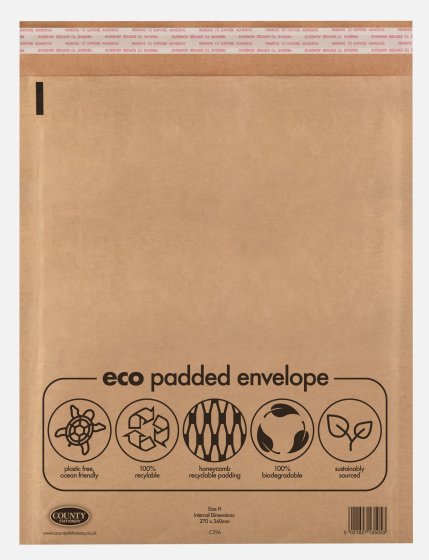PADDED ENVELOPE ECO PAPER SIZE H 10PK