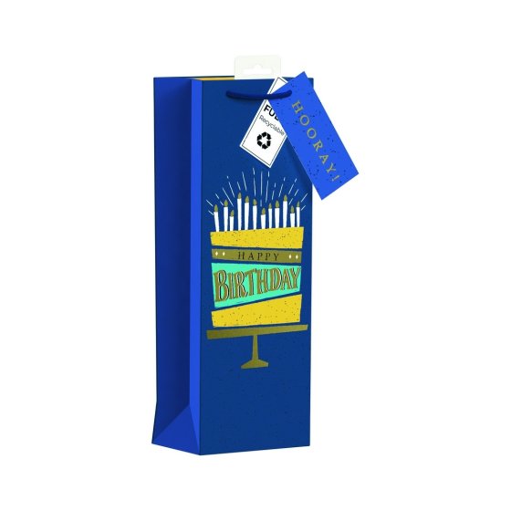 SJ15232 SJ15232 BOTTLE BAG BIRTHDAY CAKE