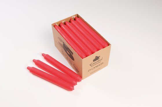 CH1511 SH11212 CANDLE HOUSEHOLD RED 25PK