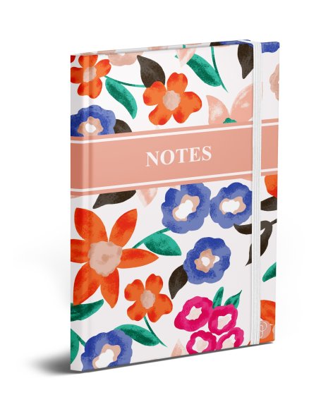 SH02301 NOTEBOOKS A6 FLORAL ASSTD