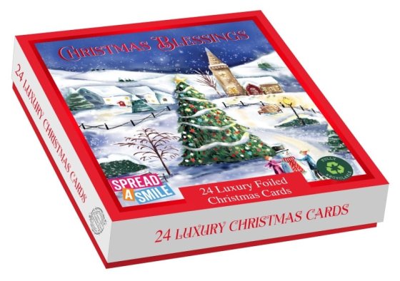 CARDS BOX 24 LUX WINTER BLESSINGS