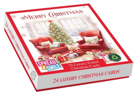 CARDS BOX 24 LUX COSY CHRISTMAS