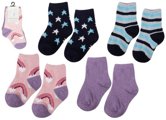 SOCKS KIDS MICRO COSY 2 PACK ASSTD