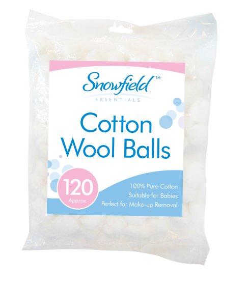 COTTON WOOL BALLS 120PK