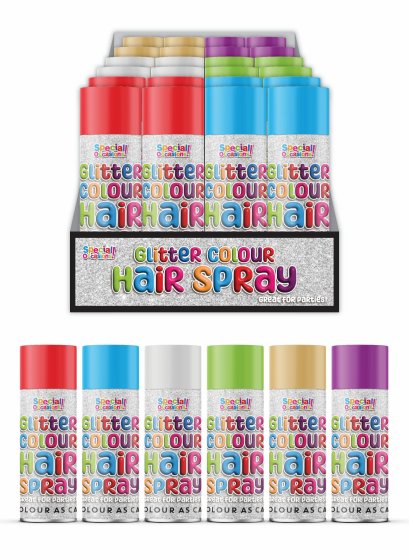 XH5214 GLITTER COLOR HAIR SPRAY 250ML