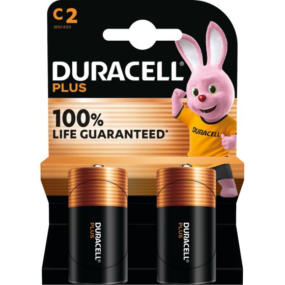SJ11503 BATTERIES DURACELL PLUS C 2PK