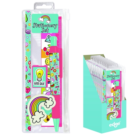 CJ1204 SJ08211 NOVELTY CHARMING STATIONERY SET 6 PIECE