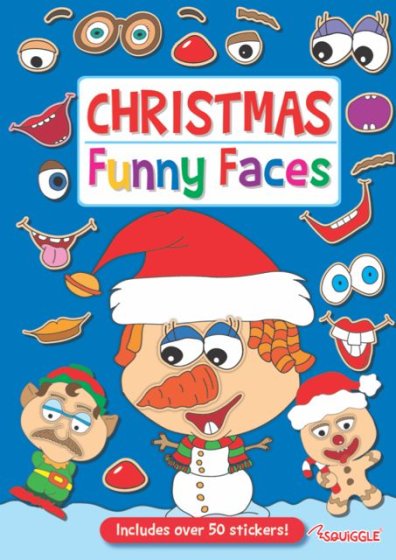 CH1206 XMAS STICKER BOOK FUNNY FACES