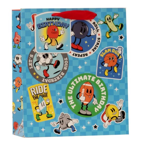 SJ15315 SJ15315 GIFT BAG TOP OF THE LEAGUE MEDIUM
