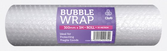 CH2001 SH00501 BUBBLE ROLL 300MM X 3MTR CP